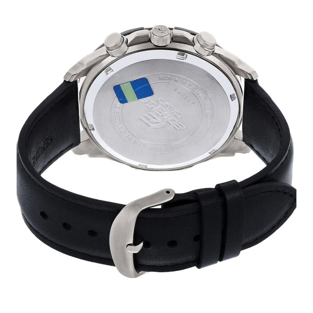 EDIFICE CASIO CHRONOGRAPH WATCH (LEATHER BELT)