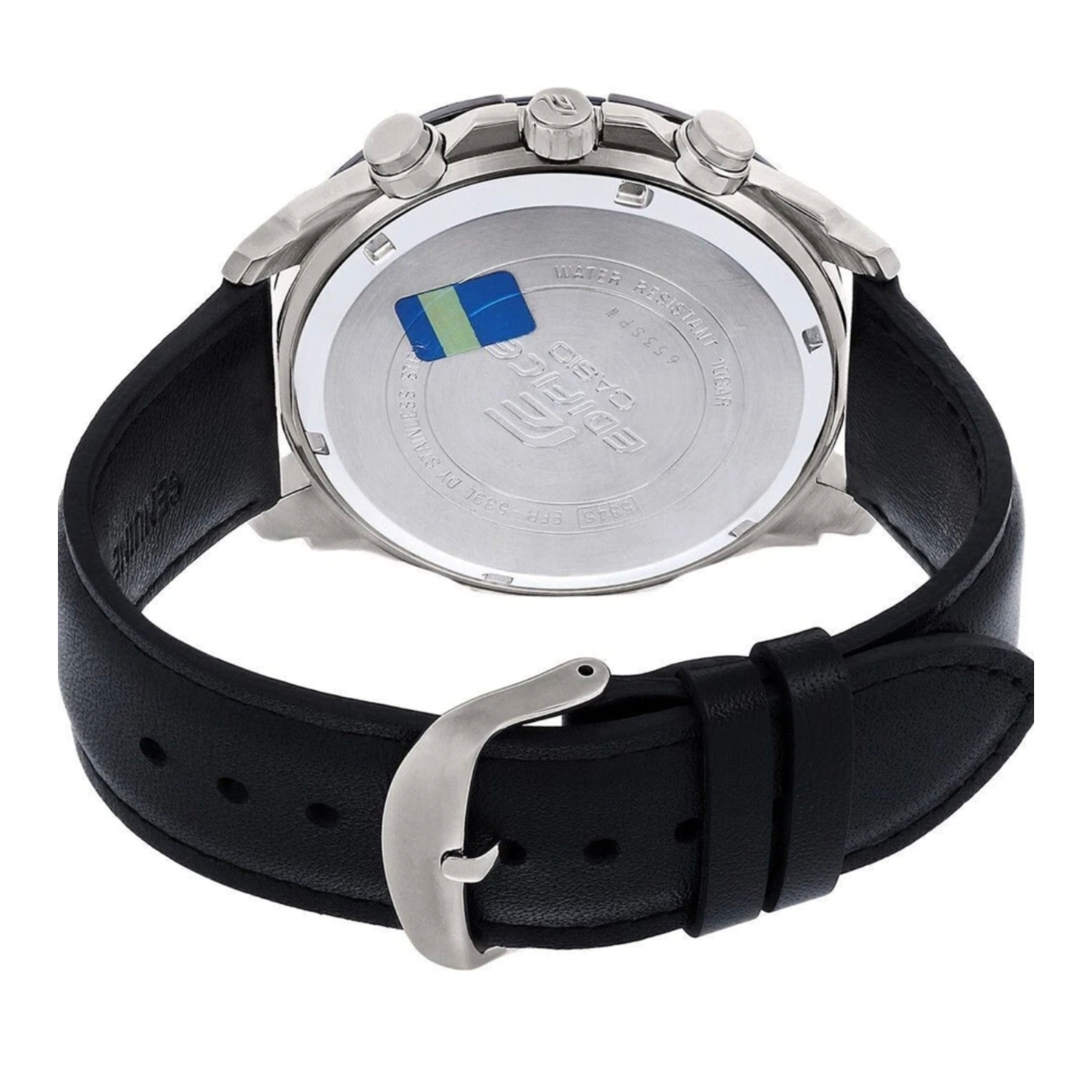 EDIFICE CASIO CHRONOGRAPH WATCH (LEATHER BELT)
