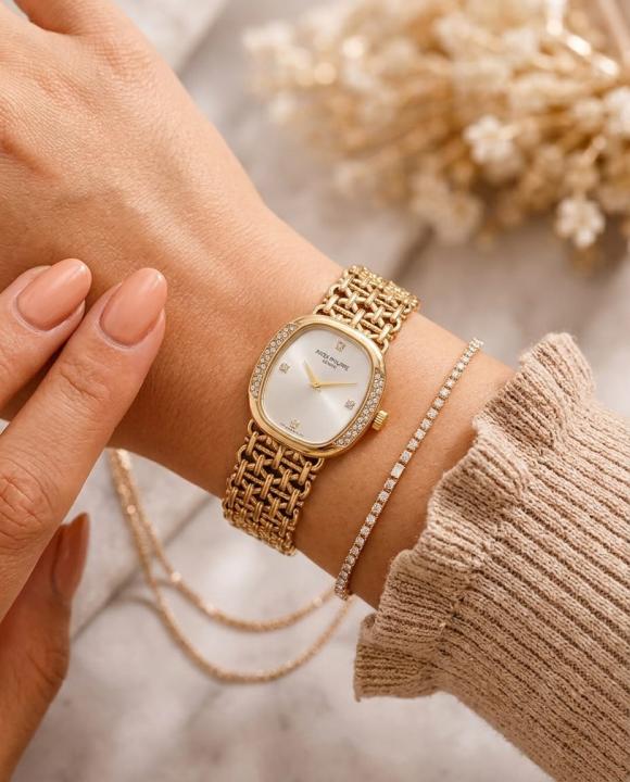 Patekphilipppe Ellipse Gold white