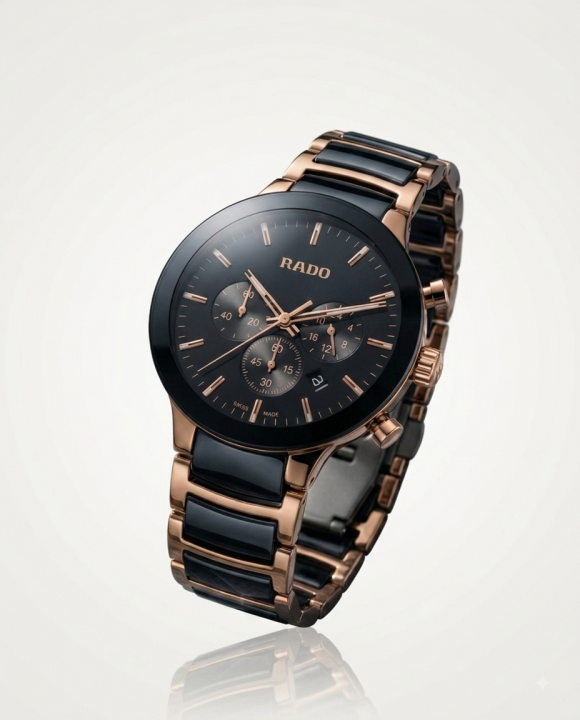 Rado centrix chronograph 2 ton Black copper