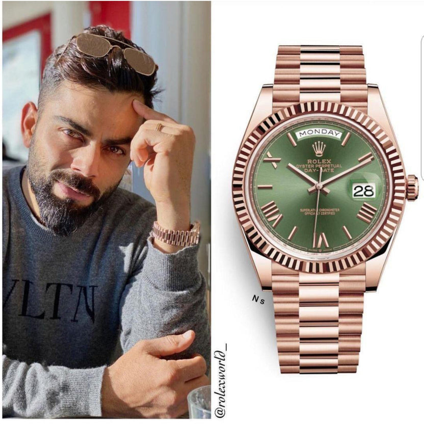 ROLEX DAY DATE GREEN ROSE GOLD (CELL MODEL)