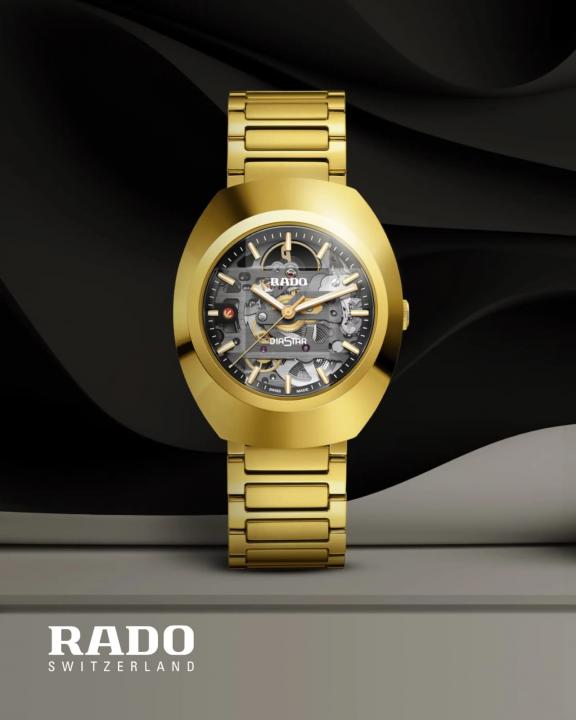 Rado gold Diastar skeleton Automatic