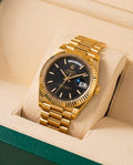 Rolex Oyster Perpetual Day Date 40 Battery Gold-Black