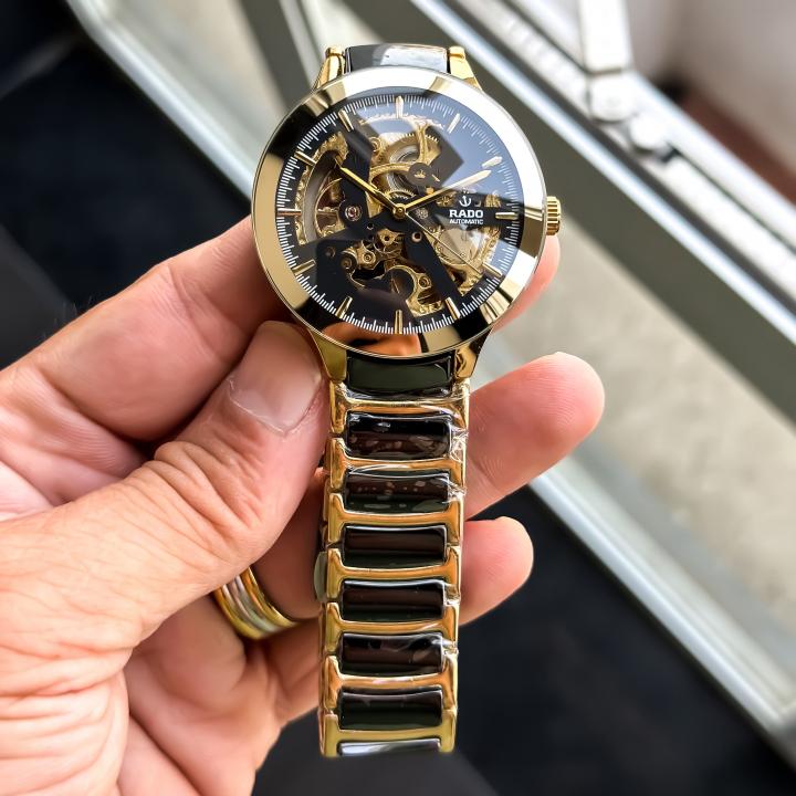 RADO _AUTO_GOLD-TT-BLACK