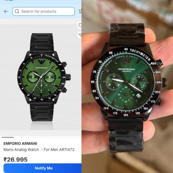 EMPORIO ARMANI CHRONOGRAPH (ALL WORKING) BEST QUALITY