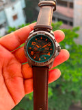 FOSSIL BRONSON LEATHER AUTOMATIC PREMIUM WATCH
