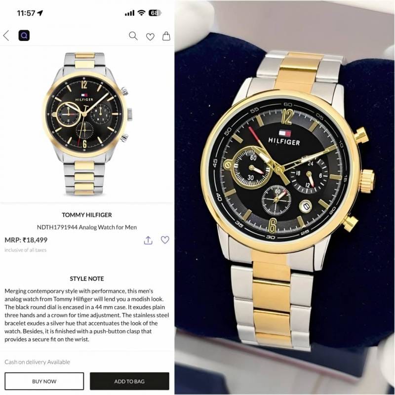 Tommy Evan gold black