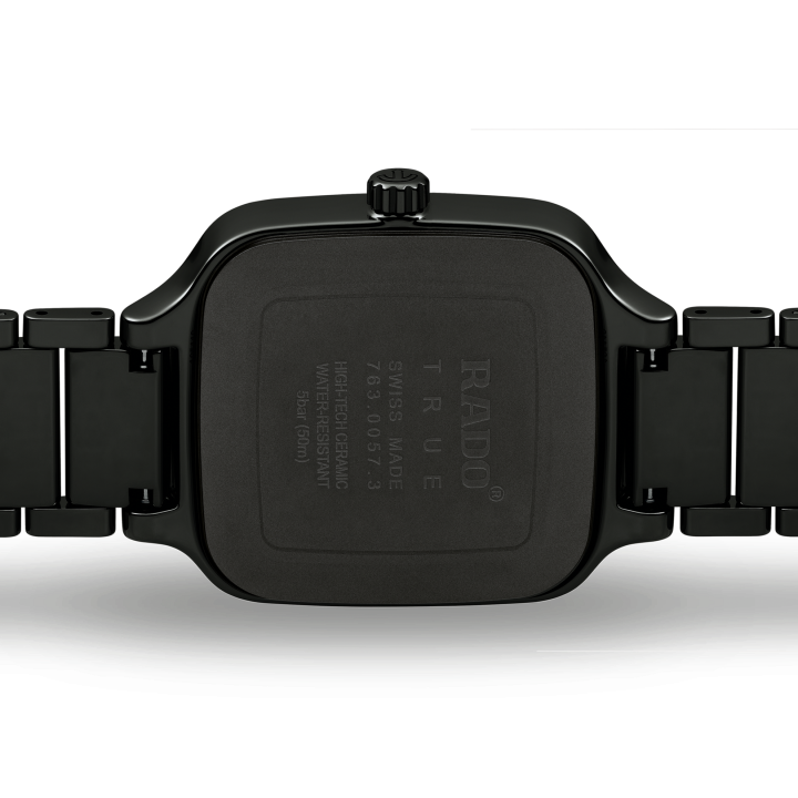 RADO TRUE SQUARE SWIFT MOVEMENT BLACK GOLD