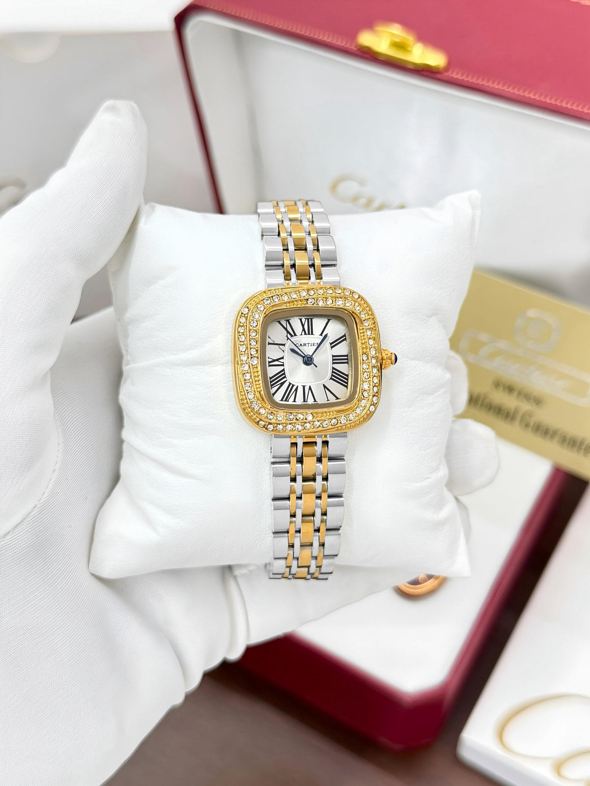Cartier WOMEN'S WATCH Silver Gold