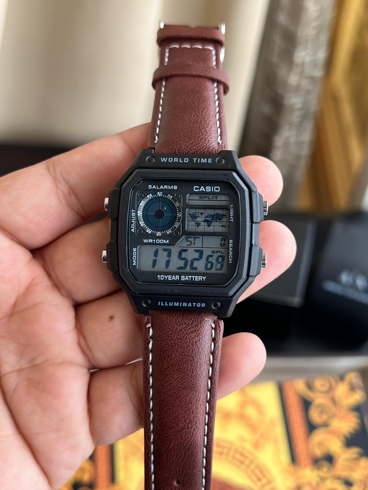 CASIO AE 1200 BROWN BLACK